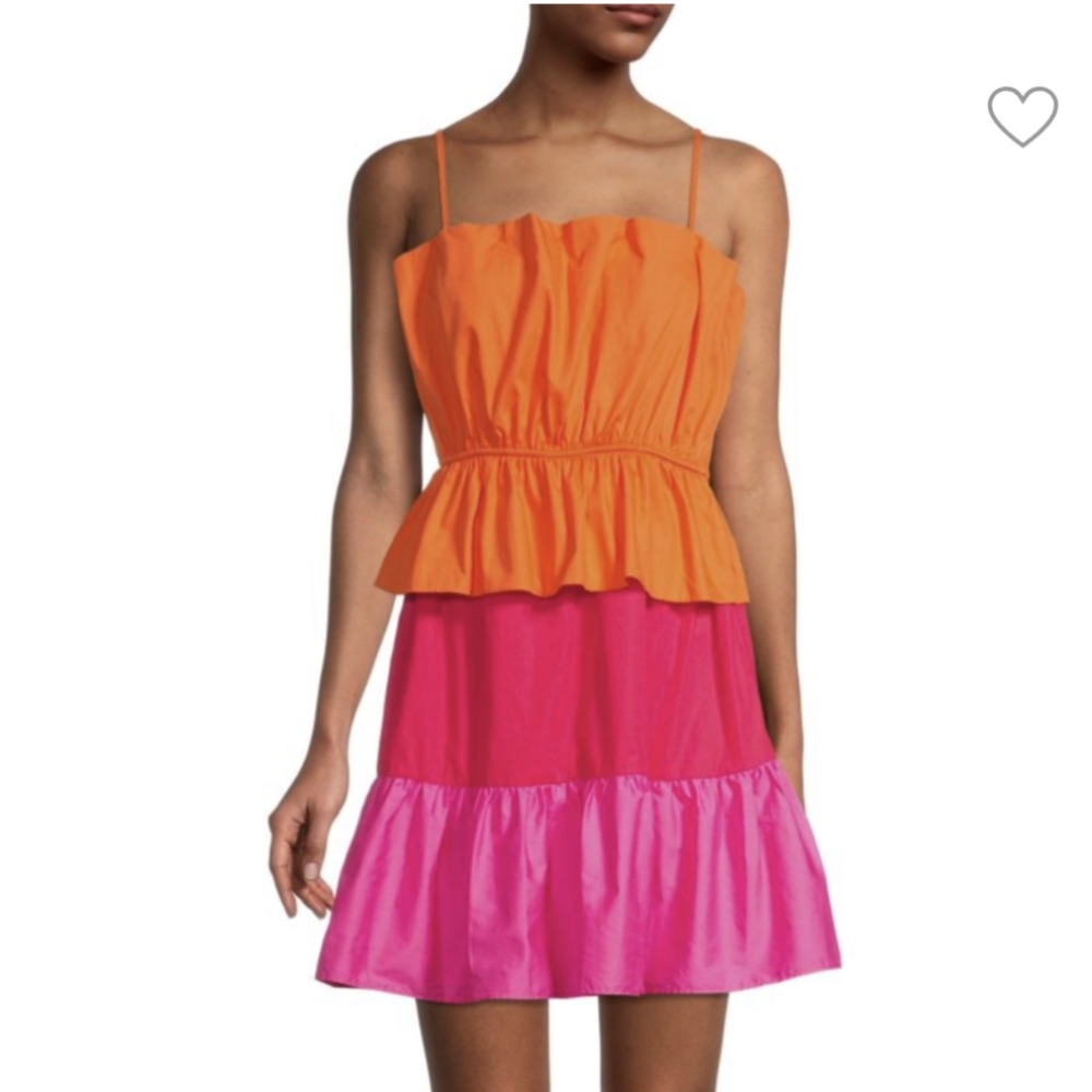 Color block mini dress